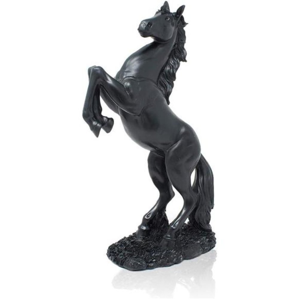Standing Horse Resin StatueResin Standing Fighting Horse Sculpture for HomeDecor